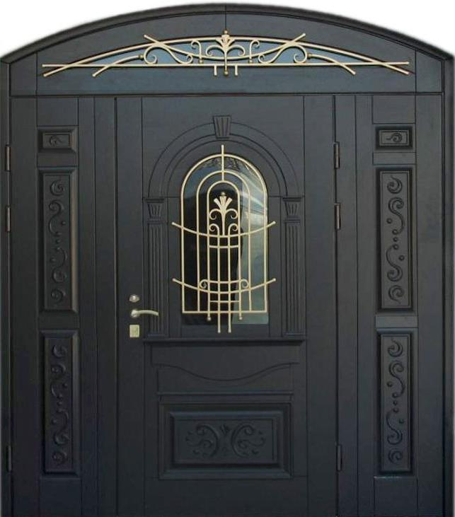 Металлическая арочная дверь №1